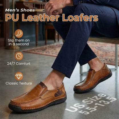 💎 60% OFF! 💎 Classic Men’s Slip-On Leather Shoes – Premium Calfskin, All-Day Comfort & Effortless Style