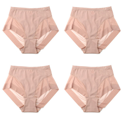 🎁(4 pieces) Buy 1 get 3 free ⏳High Waist Ice Silk Seamless Shaping Briefs