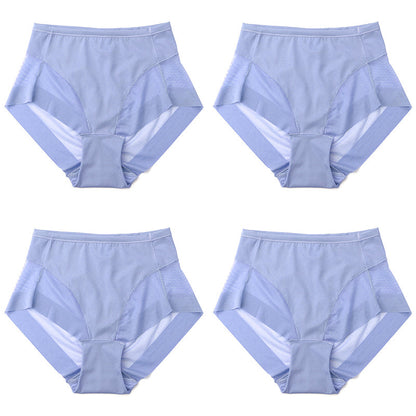 🎁(4 pieces) Buy 1 get 3 free ⏳High Waist Ice Silk Seamless Shaping Briefs