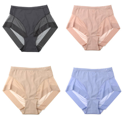 🎁(4 pieces) Buy 1 get 3 free ⏳High Waist Ice Silk Seamless Shaping Briefs
