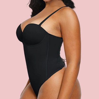 Women's Back Lace-up Shapewear Bodysuit