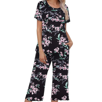 🎁Hot Sale 50% OFF⏳Women's Printed Top & Pants Sleepwear Set
