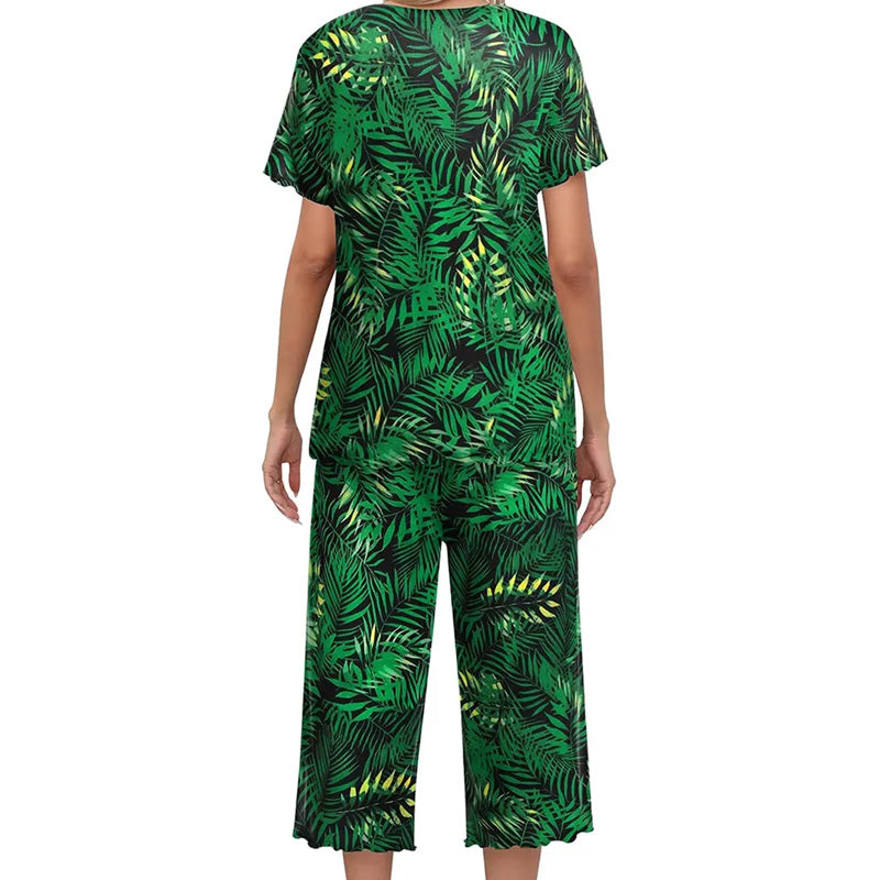 🎁Hot Sale 50% OFF⏳Women's Printed Top & Pants Sleepwear Set