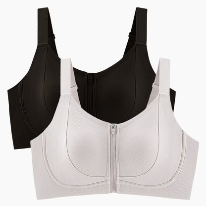 Women's Anti-Sag Front Zipper Bra